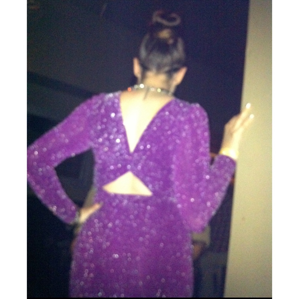 NEW YEARS DRESS✨ GUESS Sparkly Purple Cutout Dress
